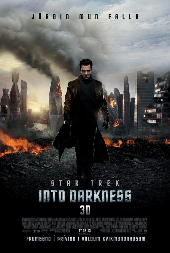 íslenskt plakat star trek into darkness